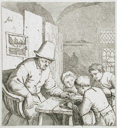The Schoolmaster by Adriaen Jansz. van Ostade